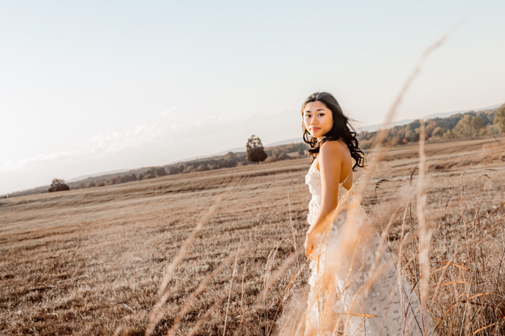 Sunset fall debut photo session at Manassas.