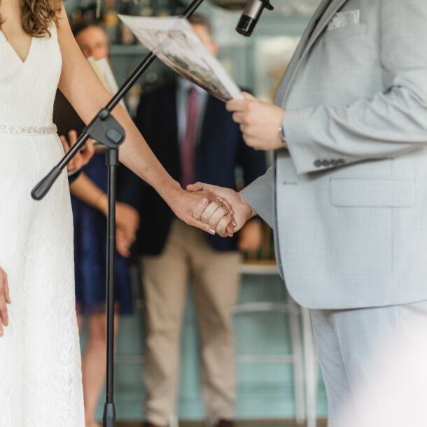 A small wedding elopement at Primrose restaurant in Washington, DC.