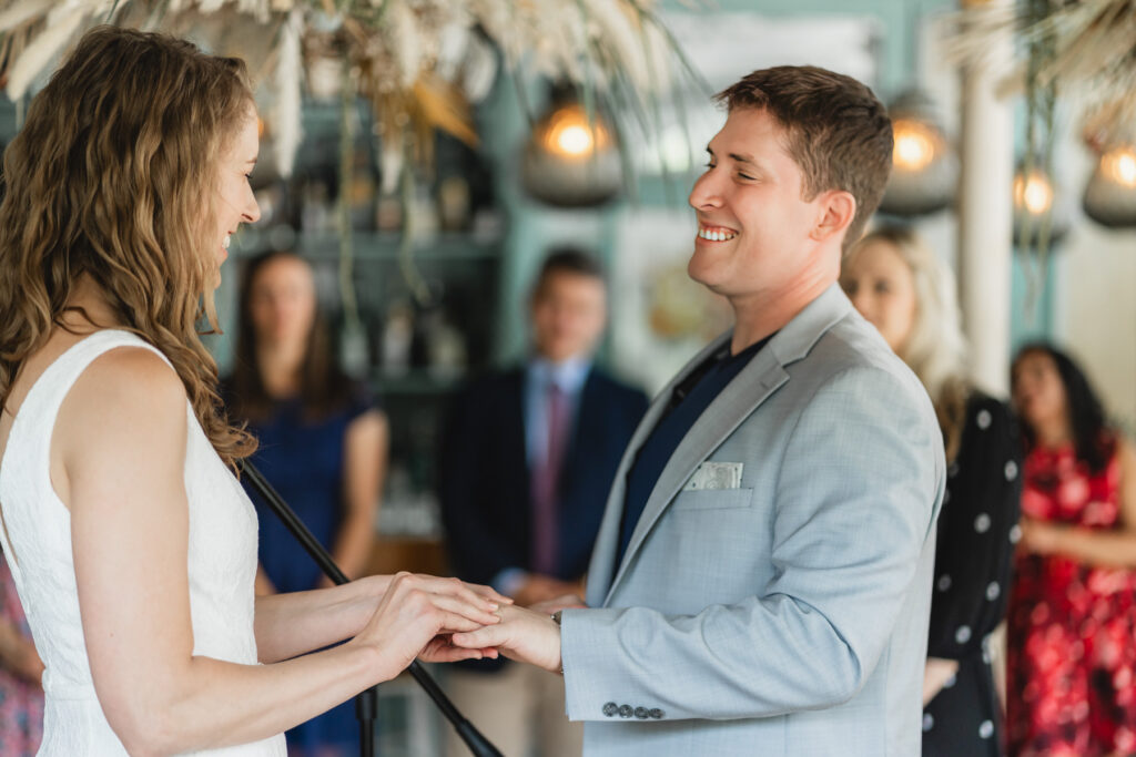 A small wedding elopement at Primrose restaurant in Washington, DC.