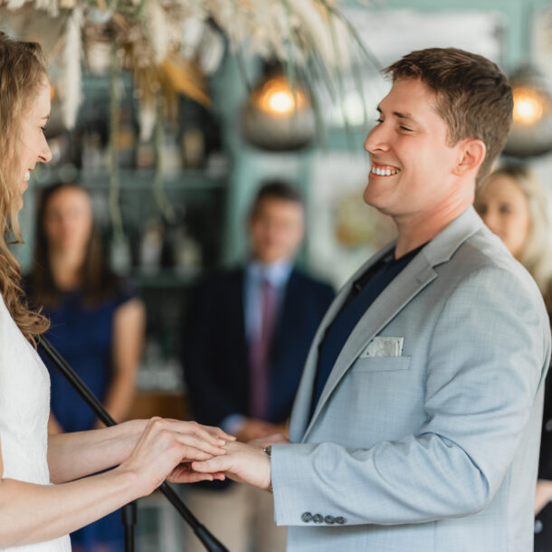 A small wedding elopement at Primrose restaurant in Washington, DC.