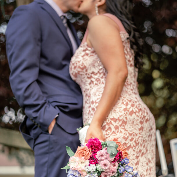 Backyard elopement wedding in Bunker Hill, West Virginia.