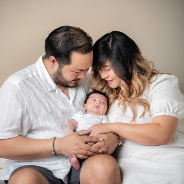 Lifestyle newborn studio photoshoot.