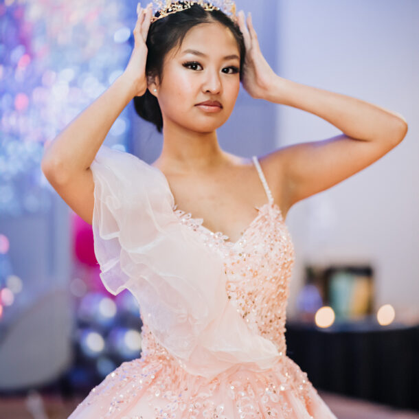 Debut and student portrait photoshoot at DoubleTree Gaithersburg, Maryland.