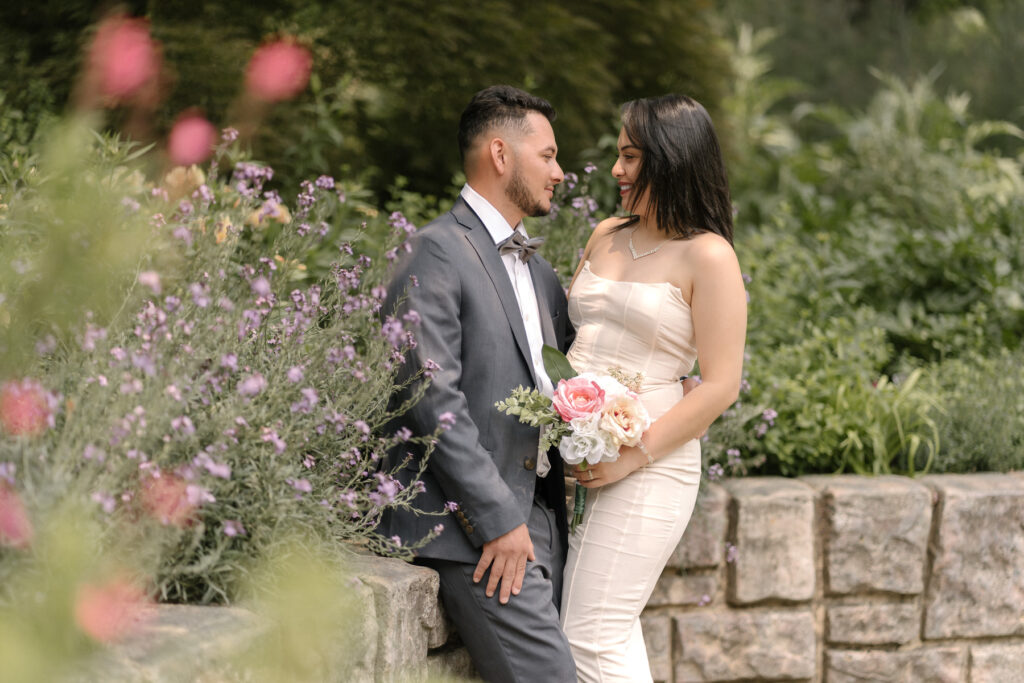 Wedding portrait photography session at Brookside, Gardens, Wheaton, Maryland.