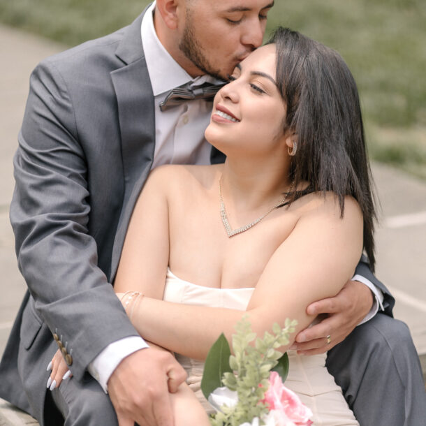 Wedding portrait photography session at Brookside, Gardens, Wheaton, Maryland.